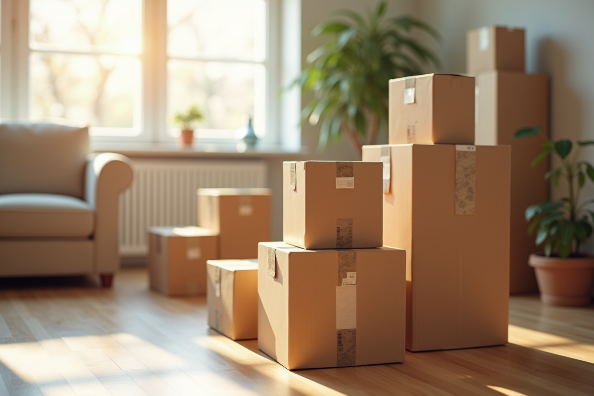 déménagement cartons