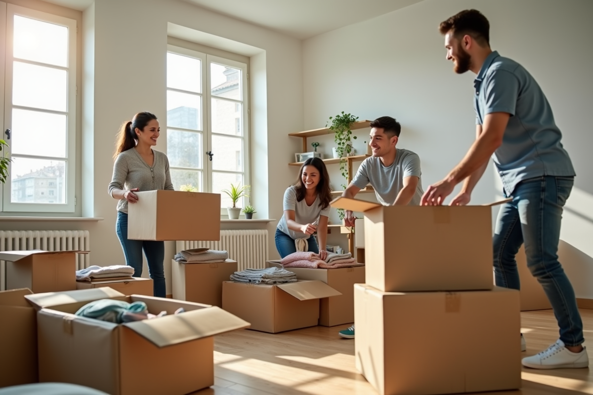 déménagement cartons