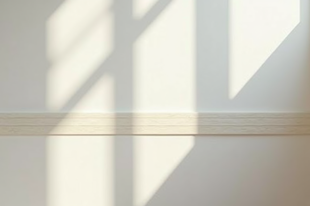 Mur intérieur fini avec joint parfaitement lisse et bande de joint